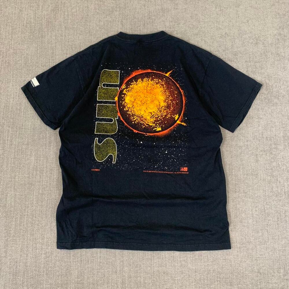 Y2K Sun Records black cotton Graphic T-shirt